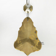 欧式水晶吊灯挂件圣诞树K9装饰吊链客厅壁灯吊坠枫叶水晶挂坠配件