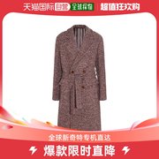 香港直邮潮奢 Etro 艾特罗 男士粉色羊毛大衣