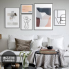 现代简约客厅沙发背景墙，抽象装饰画芯，北欧风格组合卧室壁画挂画心