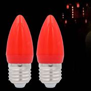LED红色灯泡3W小螺口12蜡烛灯14财神灯B22长明灯节能尖泡家用灯泡