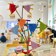 幼儿园中大班创意diy毛线编织鱼，手工教学区角区域环创装饰材料包