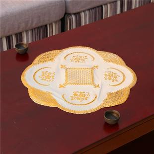 茶几布防水防烫金镂空餐桌布艺塑料PVC茶几垫桌面布烫金桌布