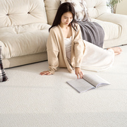 缔奢美侘寂风日系客厅地毯，北欧ins风手工羊毛，地毯轻奢家用茶几毯