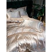 品质新生活欧式全棉贡缎提花四件套高级感纯棉被套床单床上用品