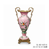 茱莉安欧式床头灯法式精美陶瓷镶铜手绘花卉家用客厅粉色装饰