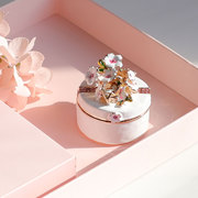 日本首饰盒樱花公主饰品，收纳盒高档珠宝盒摆件，礼盒求婚戒指盒