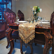 桌旗欧式简约奢华现代长条美式餐桌布茶几桌R布电视柜装饰布