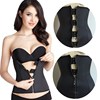 zipper rubber waist trainer4排扣子加固乳胶束身衣corset塑形衣