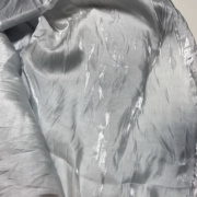 琉璃纱布料 布头2.5米 灰白色亮丝布头春夏面料