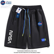 NASA URBAN联名短裤2024夏季宽松休闲运动裤男美式潮牌沙滩裤