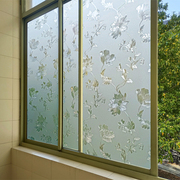 磨砂玻璃贴纸透光不透明卫生间浴室，窗户防窥遮光贴膜窗花纸防走光