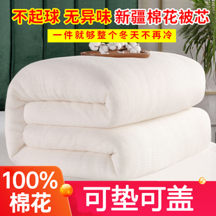 新疆棉花被芯被子棉絮棉被，冬被单人被褥，学生宿舍垫被加厚保暖棉胎