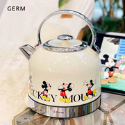 germ迪士尼不锈钢电热水壶大容量电水壶自动断电烧水壶泡茶开水壶