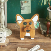 创意木质摆件装饰品动物眼镜收纳展示架办公室桌面实木制手机支架