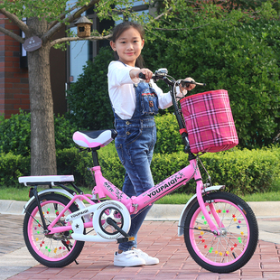 折叠自行车成人儿童，16寸20寸9-16岁减震男女小孩，学生代步单车