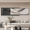 抽象极简风客厅装饰画现代轻奢沙发背景墙叠加挂画高级感卧室壁画