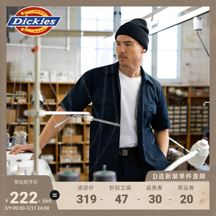 Dickies 春夏工装经典翻领休闲1574短袖衬衫男女情侣同款上衣