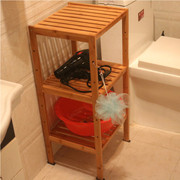楠竹脸盆架浴室卫生间置物架落地式厕所，卫浴收纳架，三层四层木架子