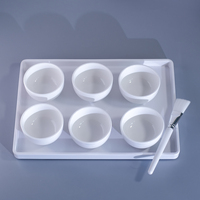 皮肤管理白瓷面膜碗棒水疗调配白碗
