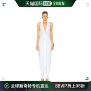 香港直邮潮奢 NORMA KAMALI 诺玛 卡玛丽 女士 前襟绑带挂脖礼服