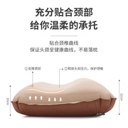 原始人自动充气枕头旅行枕便携户外露营枕头吹气冲气气垫腰垫腰枕