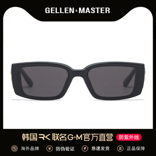 gm2023年韩版复古方形，墨镜女个性，小框太阳镜男士太阳眼镜开车