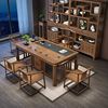 新中式实木茶桌椅组合办公室，实木茶台茶具套装一体，家用功夫泡茶桌