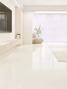 素色亮面奶白微水泥瓷砖客厅地板砖800x800现代简约卫生间墙面砖