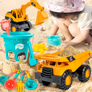 儿童挖土机玩具吊车男孩大号搅拌车小汽车工程铲车3-4岁女孩礼物