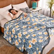 冬季加厚珊瑚绒毛毯床单单人夏季空调盖毯双人办公室午睡毯毛巾毯