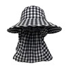 防晒帽子女户外采茶帽骑电动车，遮脸护颈太阳帽，防紫外线可拆卸凉帽