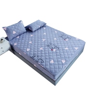 幔尼娅床笠单件加厚夹棉床罩1.8m1.5米席梦思保护套防滑床垫套