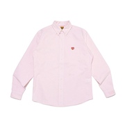 日本humanmadestripeoxford条纹，爱心长袖衬衫男款24ss