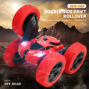 双面特技车速360度旋转翻滚车灯光儿童摇控车玩具