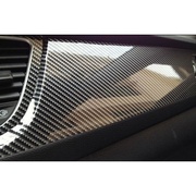 5d碳纤维贴纸黑色3d碳钎维膜中控台改装车身贴汽车内饰贴膜改色膜