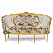 法式长沙发椅子影棚设计装饰老家具丝绸高档古典艺术家具摆设道具