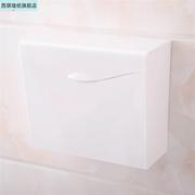 承颜卫生间纸巾盒厕纸盒浴室平板纸盒，厕所手纸架，塑料草纸盒方形免