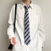 正版DK制服白色衬衫男学生日式校供基础长袖上衣宽松百搭秋季