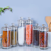 密封罐五谷杂粮储物罐咖啡豆子茶叶收纳罐透明塑料仿玻璃展示瓶子