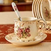 女士精致咖啡杯骨瓷欧式小奢华茶具套装宫廷陶瓷高档家用复古杯子
