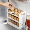 双开门冰箱侧门鸡蛋收纳盒，收纳架侧面食品级，保鲜盒分层整理翻转架