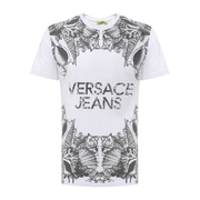 Versace/范思哲白色圆领灰色印花T恤