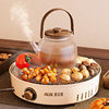 奥克斯围炉煮茶室内家用电陶炉烤火炉，网红套装冬日煮茶器花茶茶壶