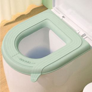 防水马桶坐垫夏季四季通用款厕所硅胶泡沫圈坐便套免洗家用可水洗