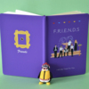原创老友记周边Friends相框卡通紫色PU皮笔记本本子