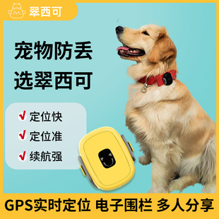 宠物防丢器gps实时，追踪电子围栏app，提醒翠西可宠物定位器