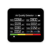 9合1多功能空气检测仪一氧化碳，甲醛co2pm2.5pm10空气检测器