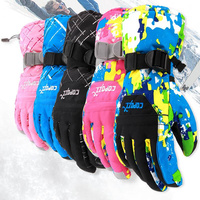 copozz滑雪手套冬季防水可触屏，专业登山男女儿童骑行保暖手套成人