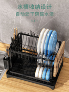 厨房置物架碗碟碗盘杯子沥水架，家用多功能放碗架子碗筷收纳盒碗柜