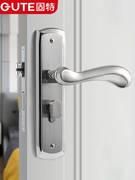 304不锈钢门锁卧室欧式执手锁实木门锁室内锁具卫生间门把手